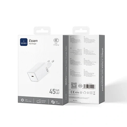 WiWU Essen 45W Fast Charge Travel Adapter Wi-G036