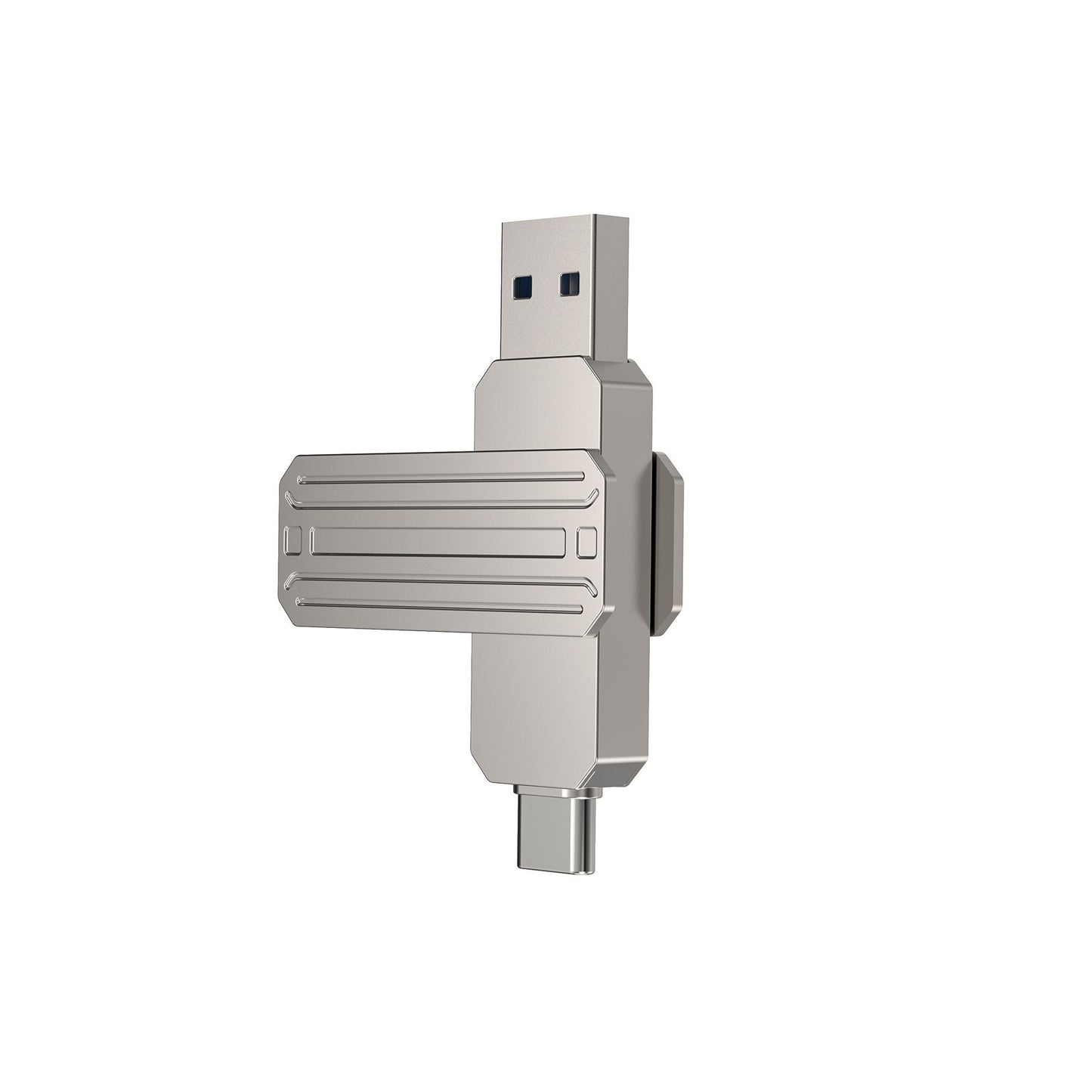 WIWU Infinite 2in1 USB3.2 Flash Drive 32GB Fast & Versatile - Silver