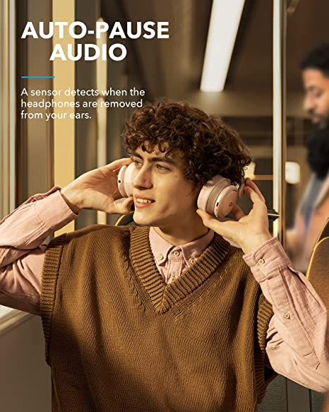 Anker Soundcore Life Q35 Pink - سماعة كيو 35 بلوتوث ساوند كور لايف Q35 من انكر