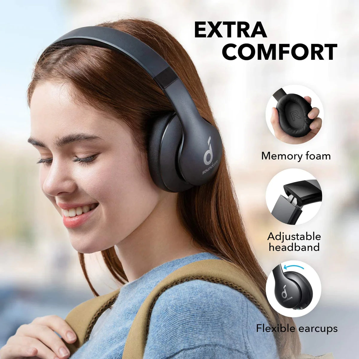 Anker Soundcore Life 2 Neo Black سماعة أنكر لاسلكي عالية الجودة