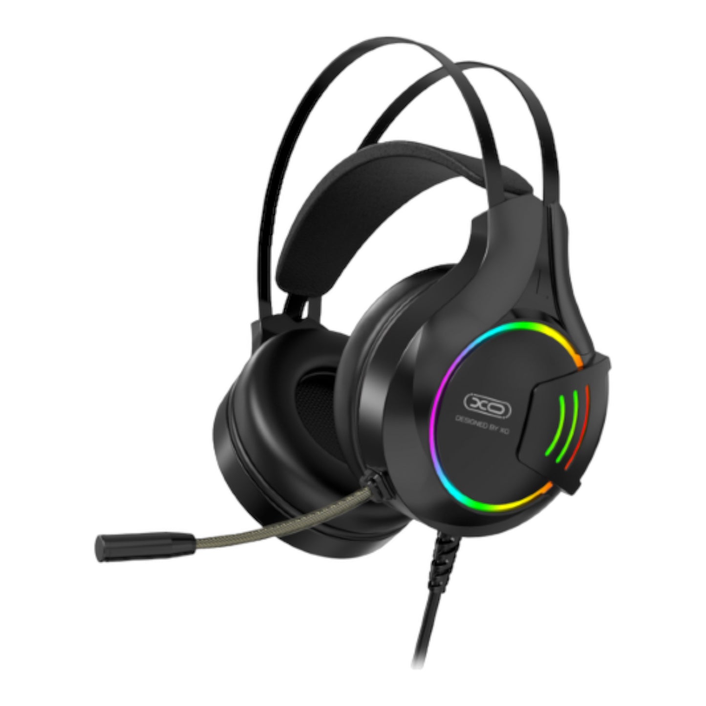 XO Wired Gaming Headset – Black , سماعة مخصصة للالعاب