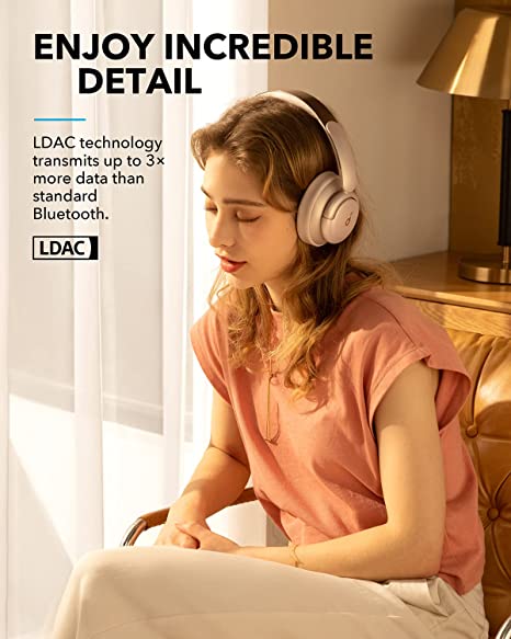 Anker Soundcore Life Q35 Pink - سماعة كيو 35 بلوتوث ساوند كور لايف Q35 من انكر