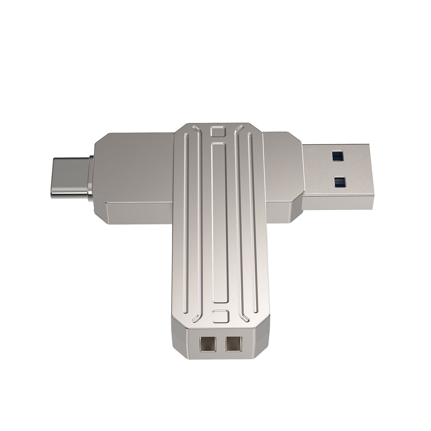WIWU Infinite 2in1 USB3.2 Flash Drive 32GB Fast & Versatile - Silver