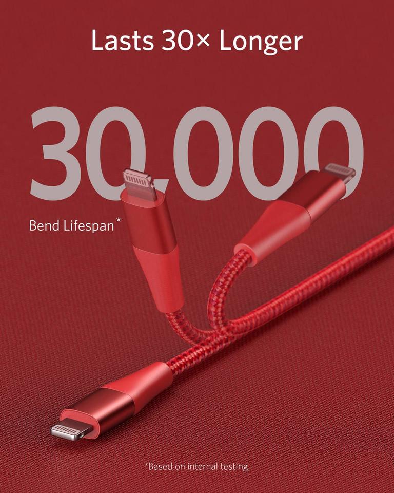 Anker i phone charger cable A8652H91سلك شاحن ايفون