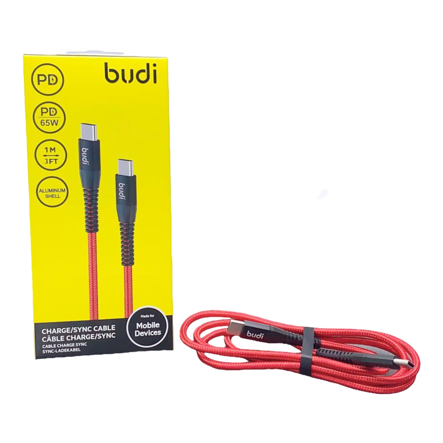 Budi charge/sync cable Type C to Lightning (198pd)