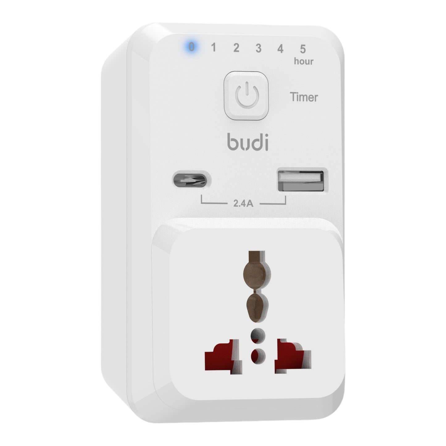 Budi timer home charger (313E) شاحن مع خاصية تفعيل الوقت